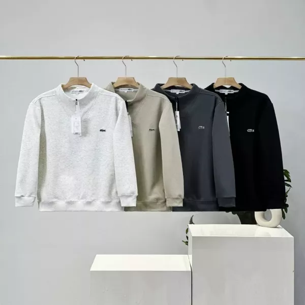 라코스테 하프집업 코튼 맨투맨