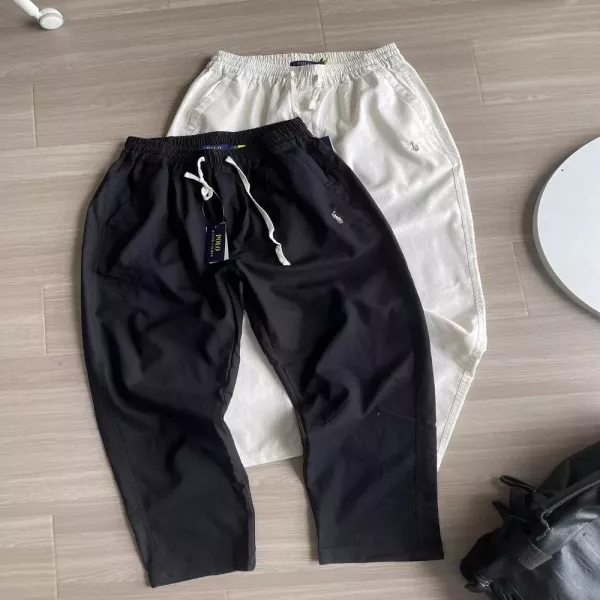 랄프로렌 린넨 자수 밴딩 팬츠