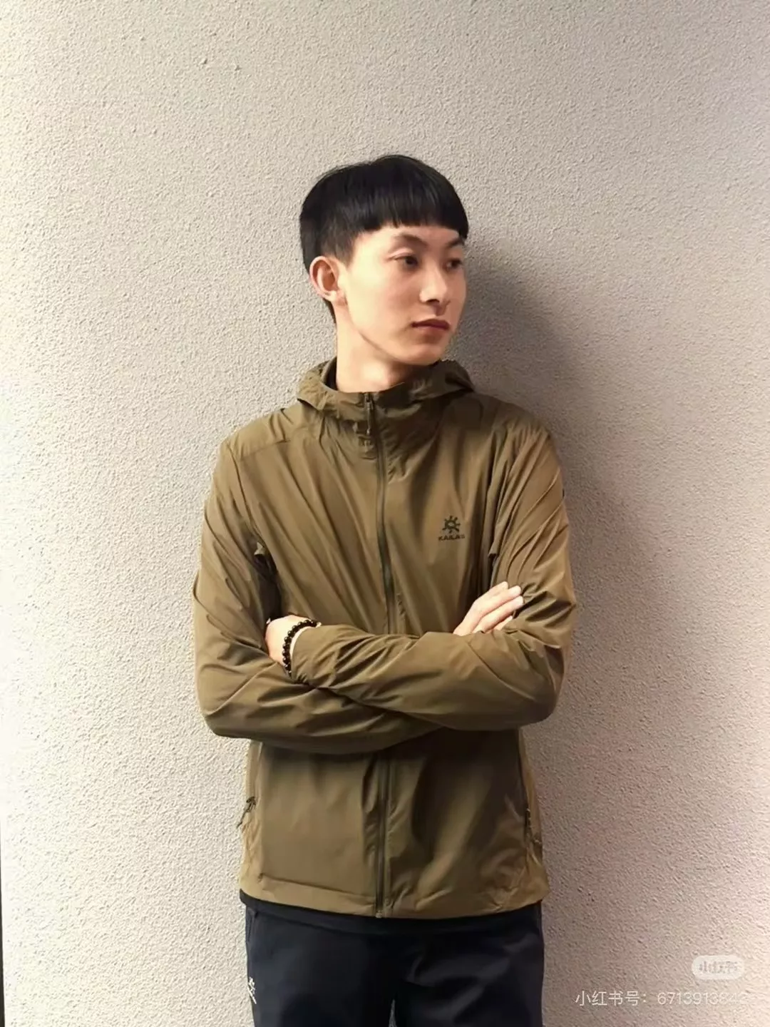 카일라스 삼색 자수 경량 후드 자외선 차단 아우터 상세 이미지 9