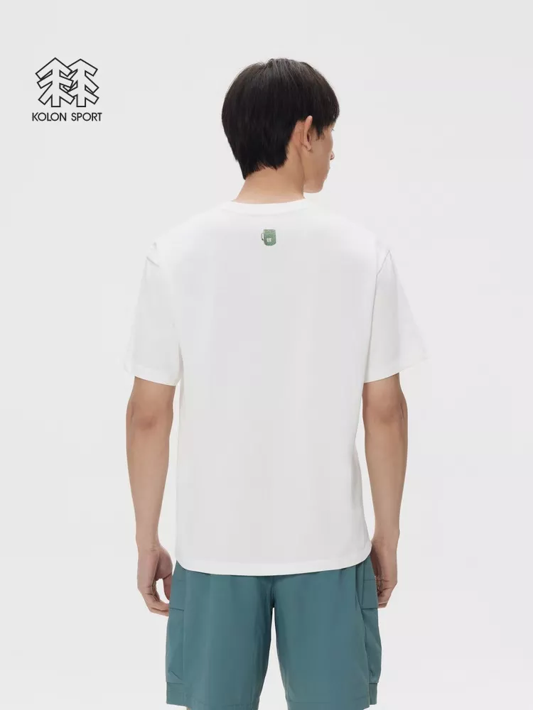 코오롱스포츠 트리 로고 프린트 코튼 라운드 상의 상세 이미지 22
