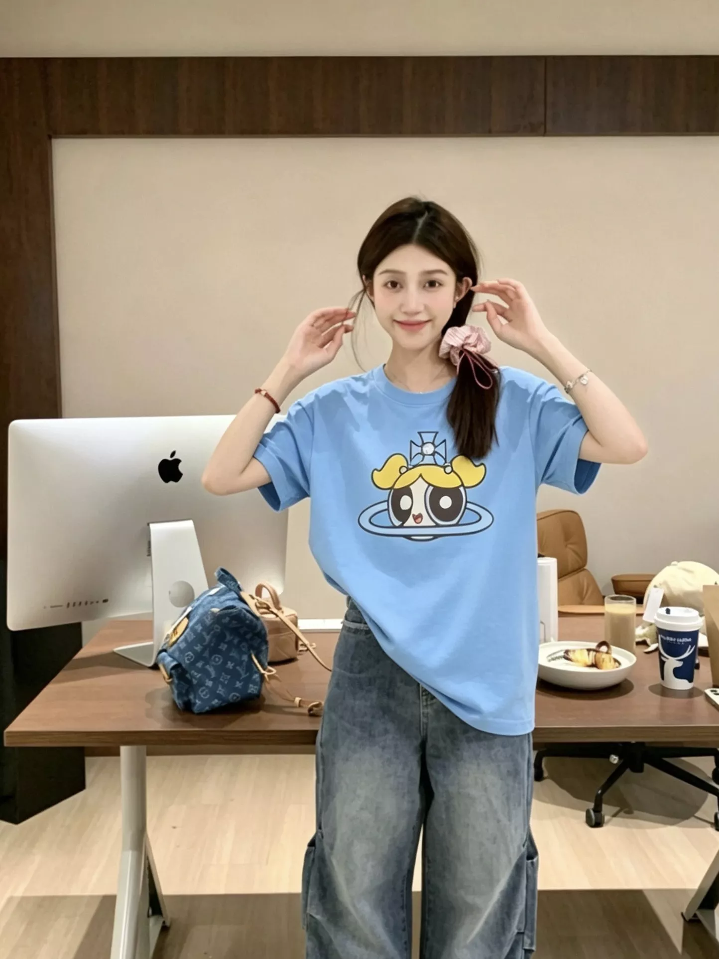 비비안웨스트우드 파워퍼프걸 그래픽 반팔 탑 상세 이미지 18