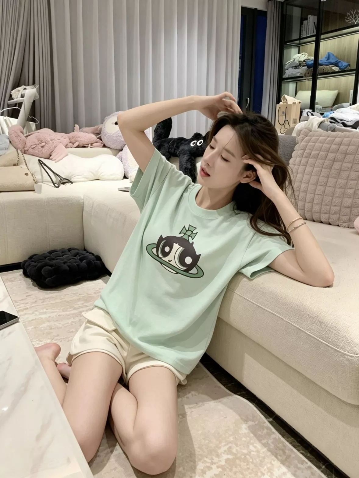 비비안웨스트우드 파워퍼프걸 그래픽 반팔 탑 상세 이미지 20