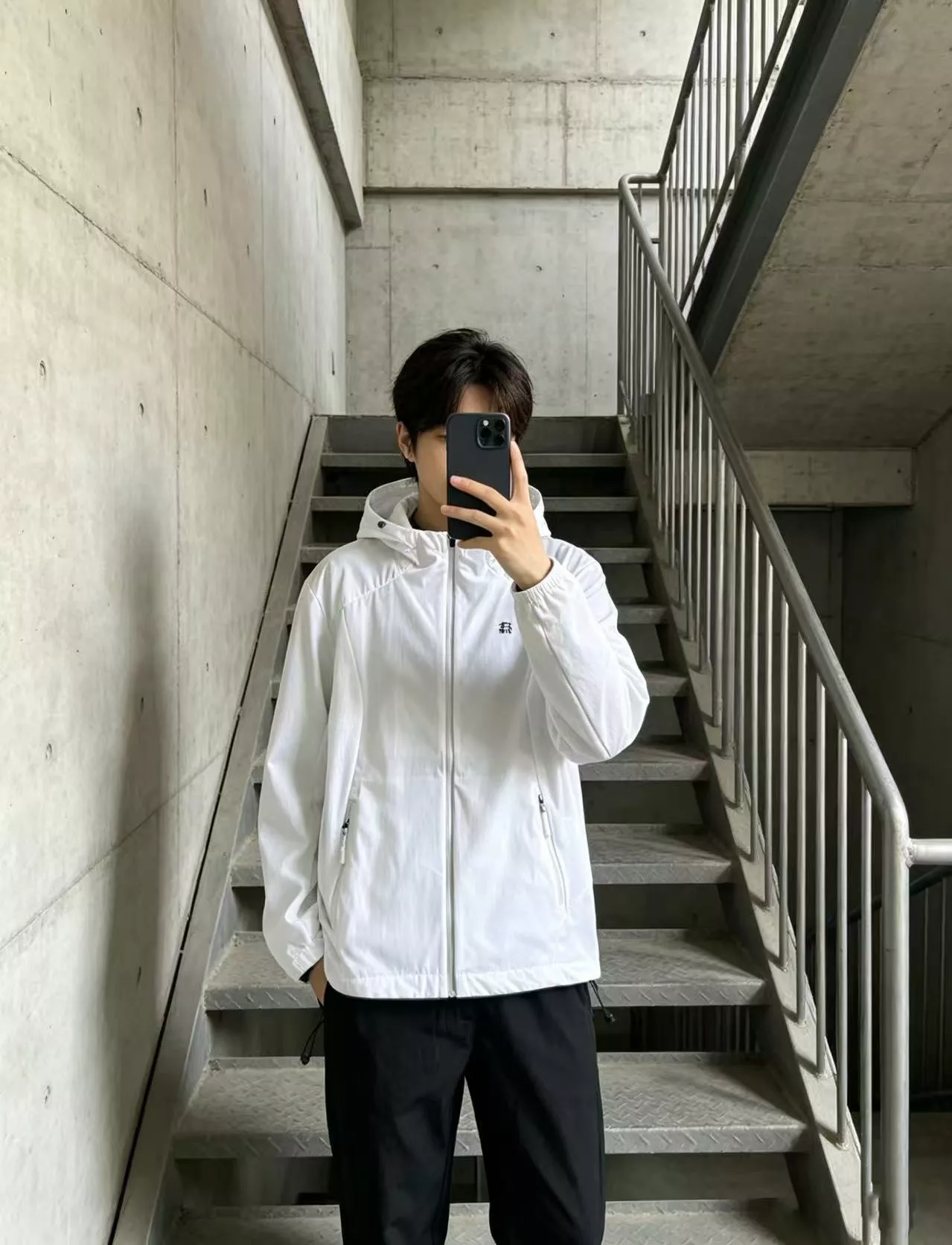 코오롱스포츠 경량 후드 바람막이 아우터 상세 이미지 8