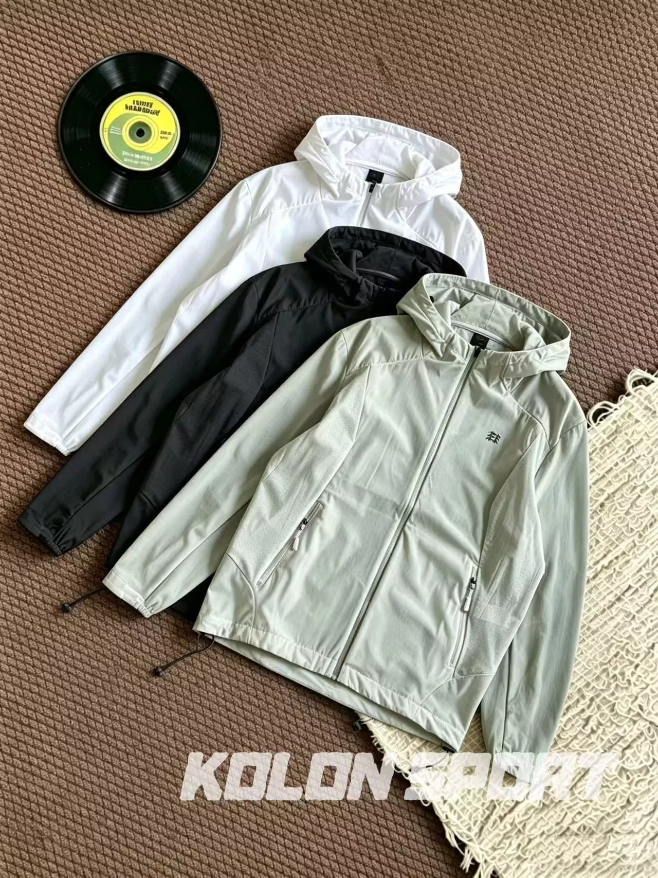 코오롱스포츠 경량 후드 바람막이 아우터 상세 이미지 9