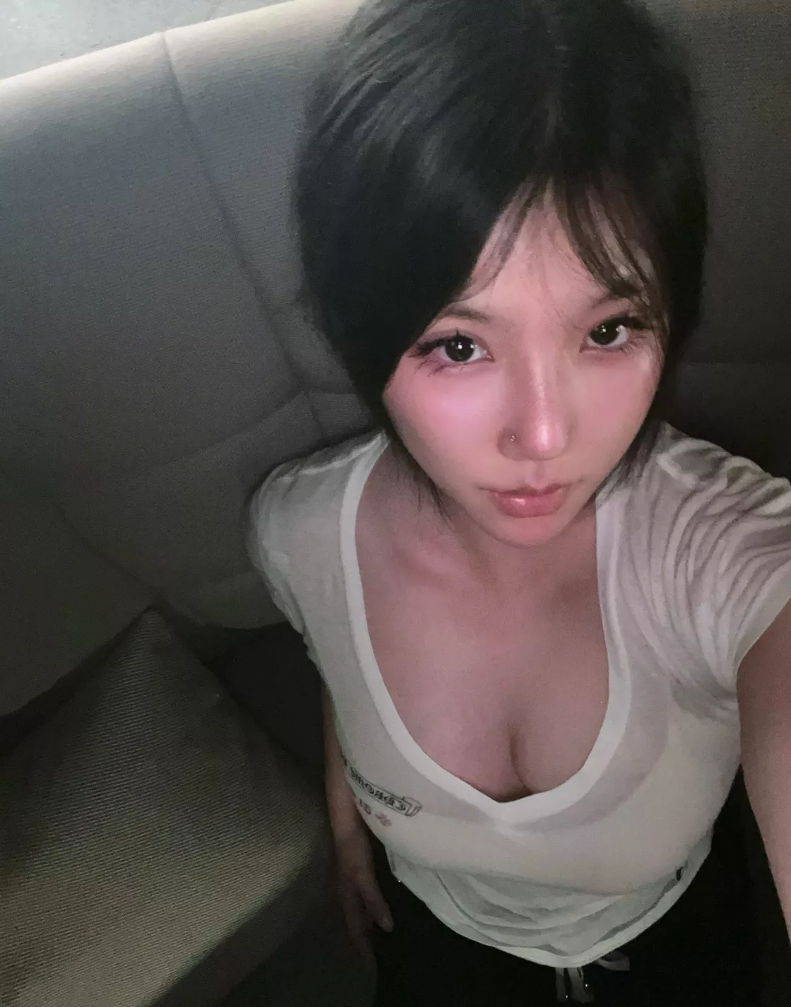 크롬하츠 빈티지 무드 브이넥 프린트 탑 상세 이미지 26