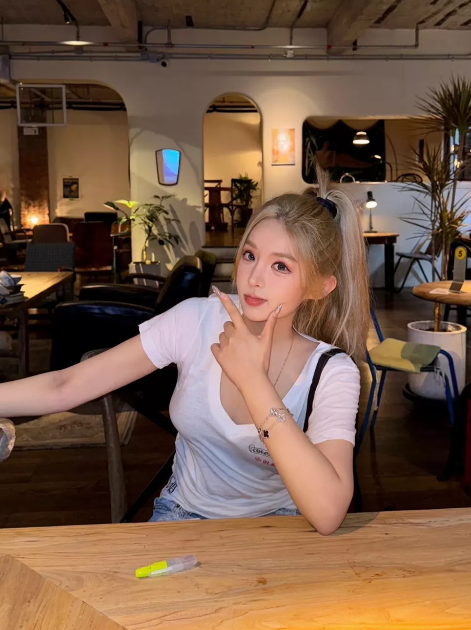 크롬하츠 빈티지 무드 브이넥 프린트 탑 상세 이미지 25