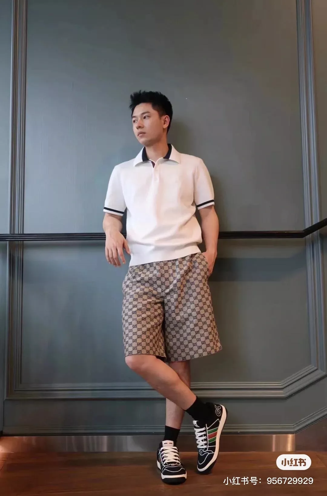 구찌 GG 자카드 데님 반바지 셋업 상세 이미지 19