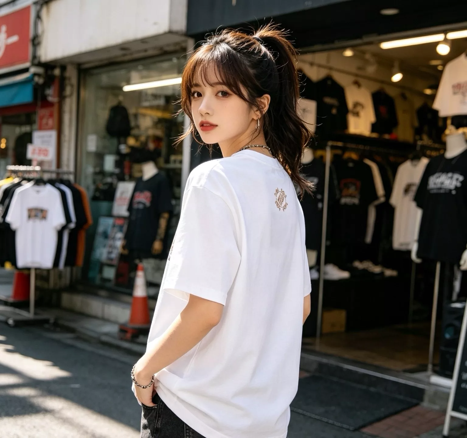 루이비통 자수 레터링 빈티지 스크롤 반팔 상의 상세 이미지 17