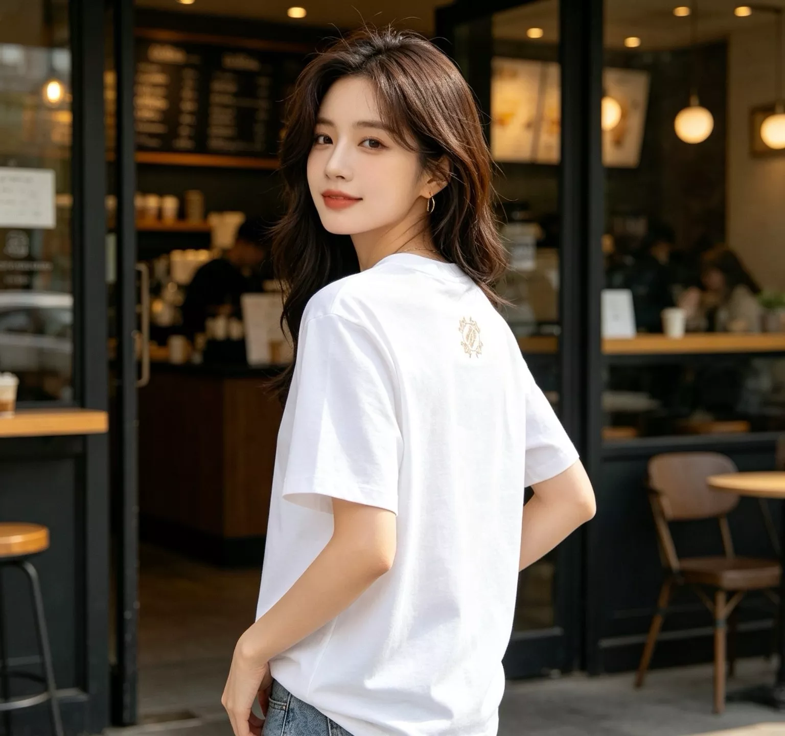 루이비통 자수 레터링 빈티지 스크롤 반팔 상의 상세 이미지 19