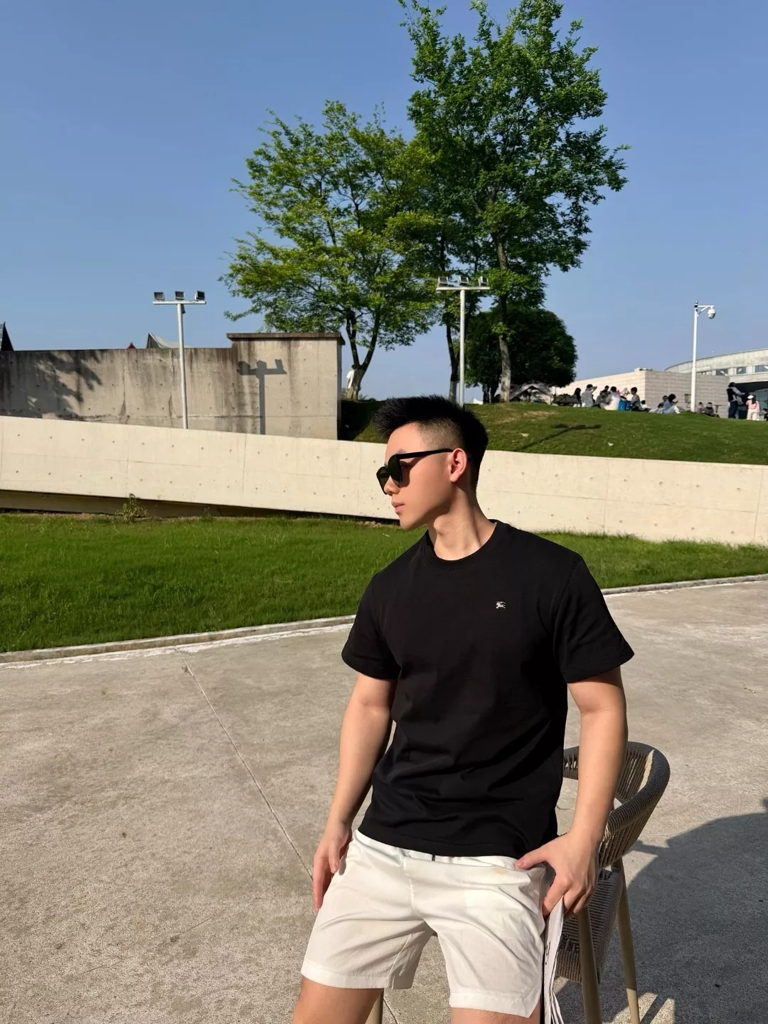 버버리 메탈 승마 기사 엠블럼 코튼 반팔 상의 상세 이미지 12