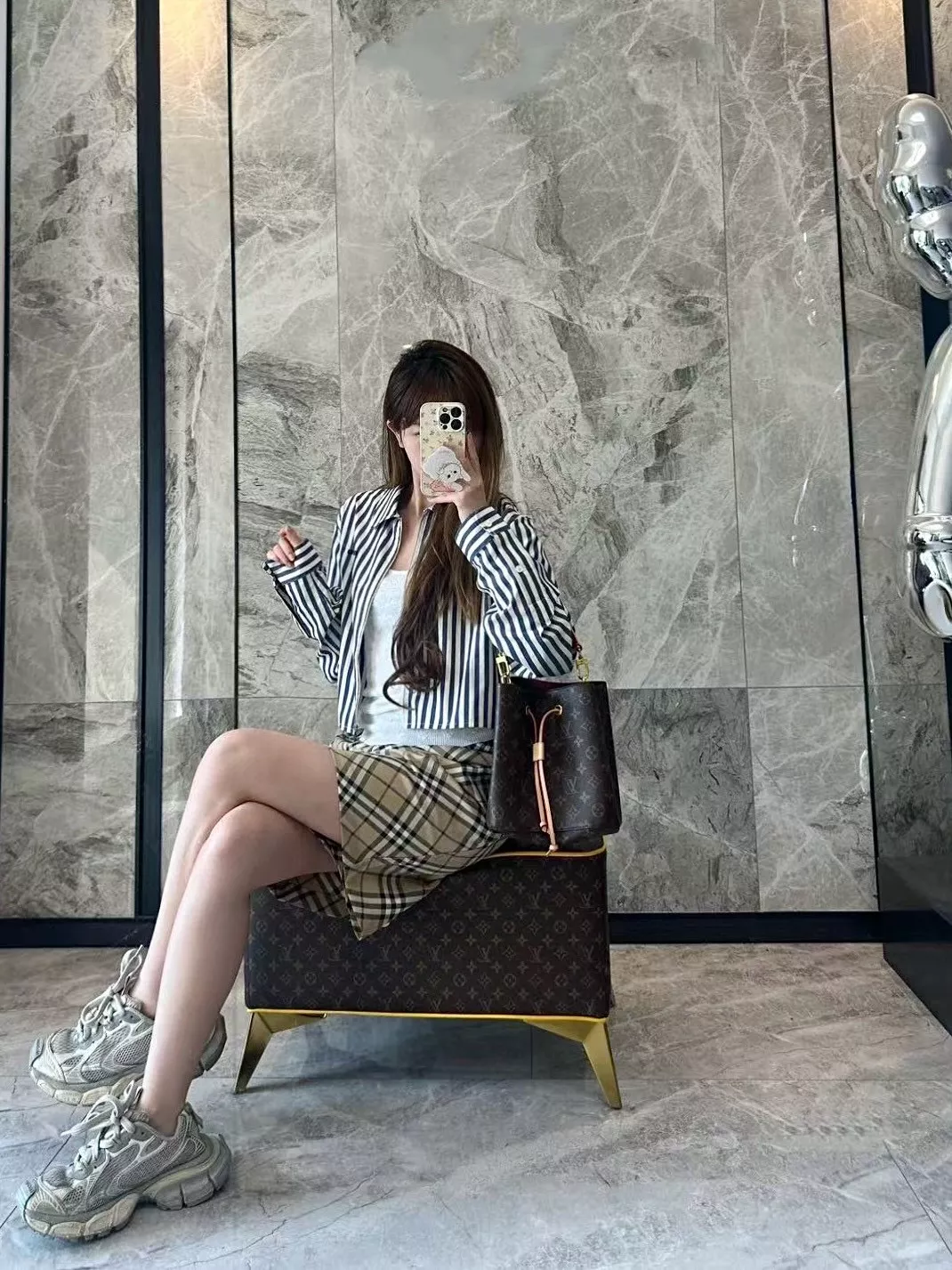 버버리 체크 패턴 밴딩 쇼츠 상세 이미지 22