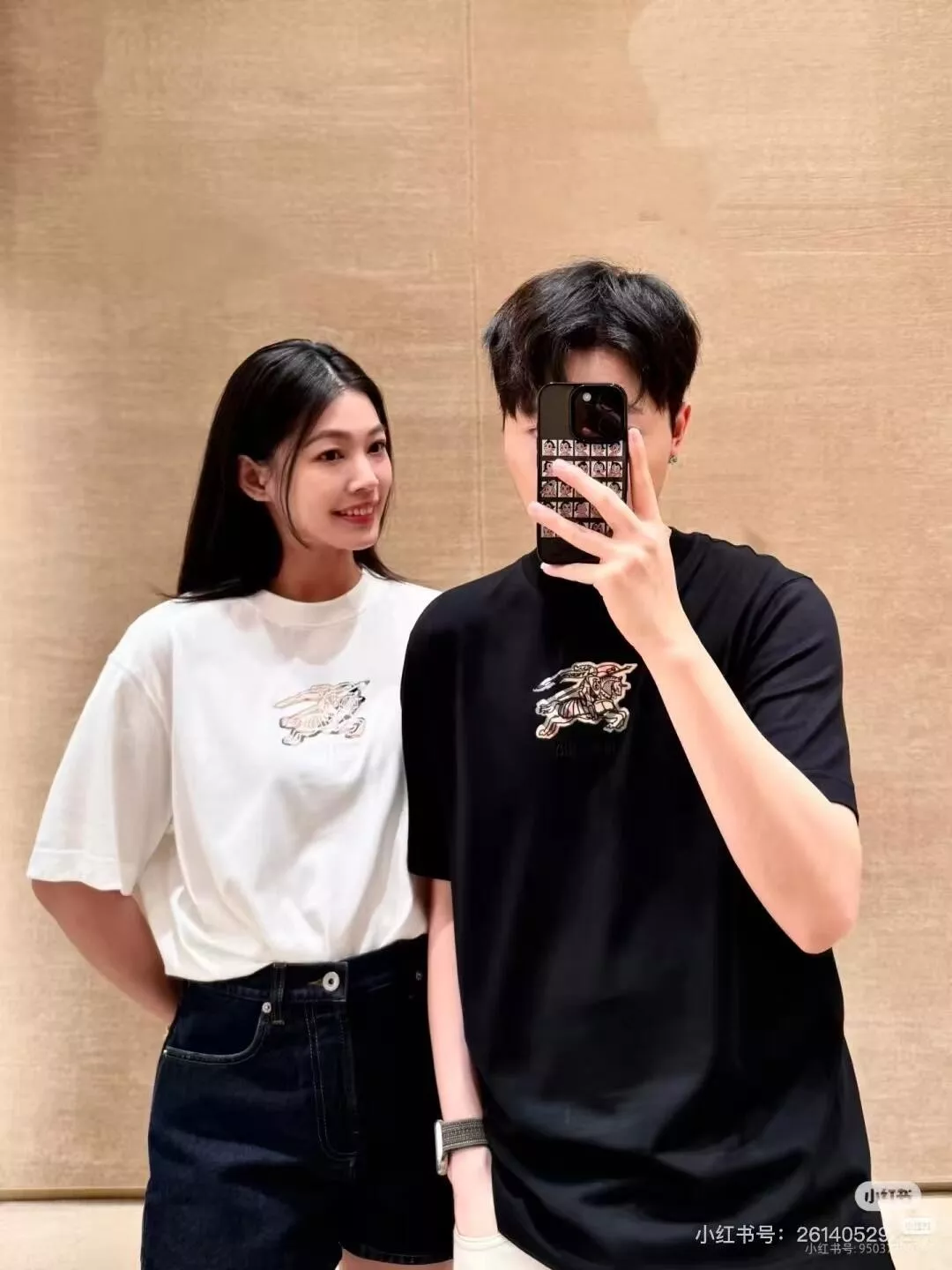 버버리 체크 전마 자수 포인트 코튼 탑 상세 이미지 19