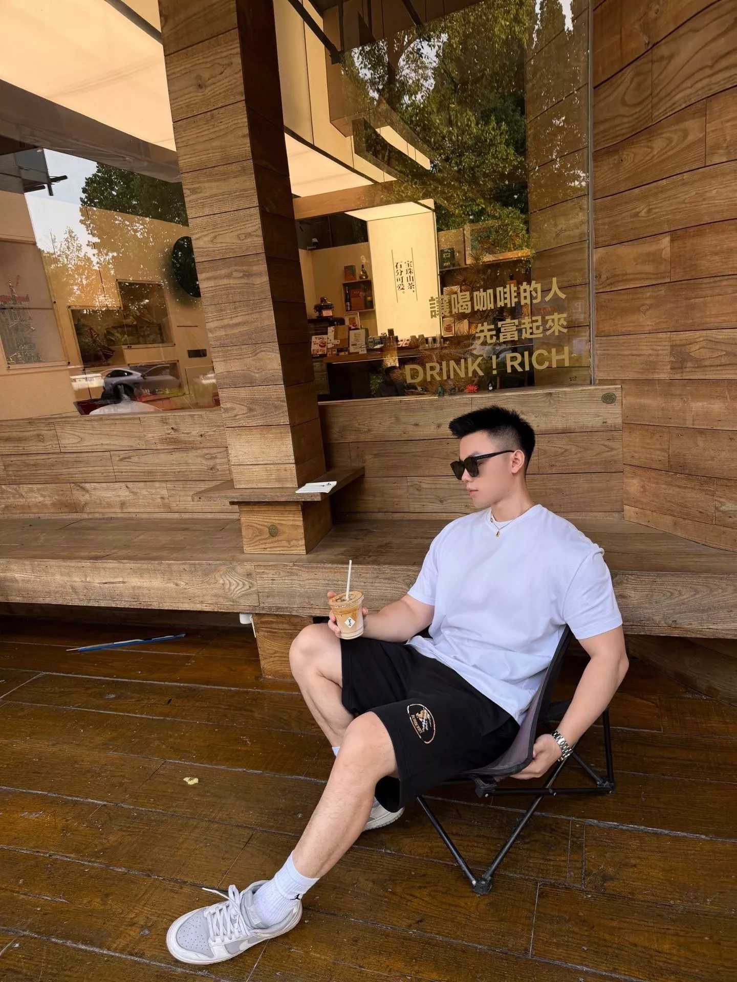 버버리 체크 원형 전마 자수 쇼츠 상세 이미지 16