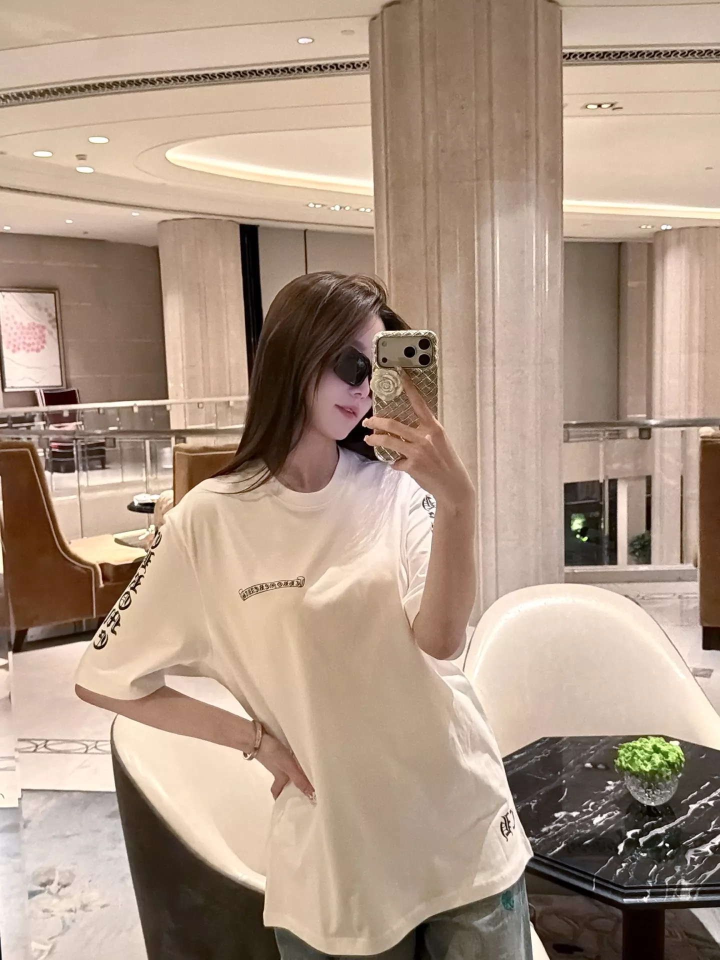 크롬하츠 텅 프린팅 반팔 상의 상세 이미지 16