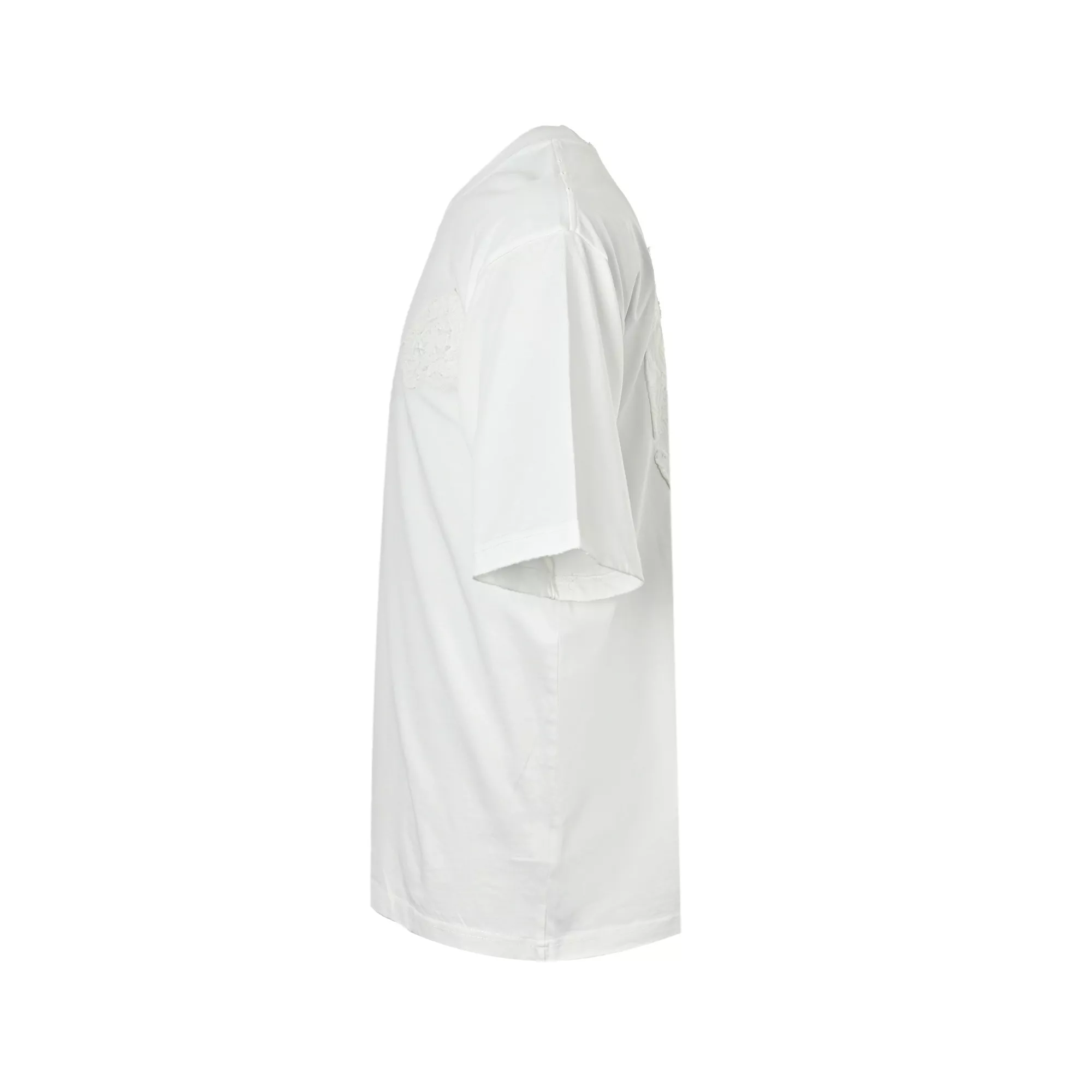 크롬하츠 워싱 디스트로이드 크로스 패치 반팔 탑 상세 이미지 2