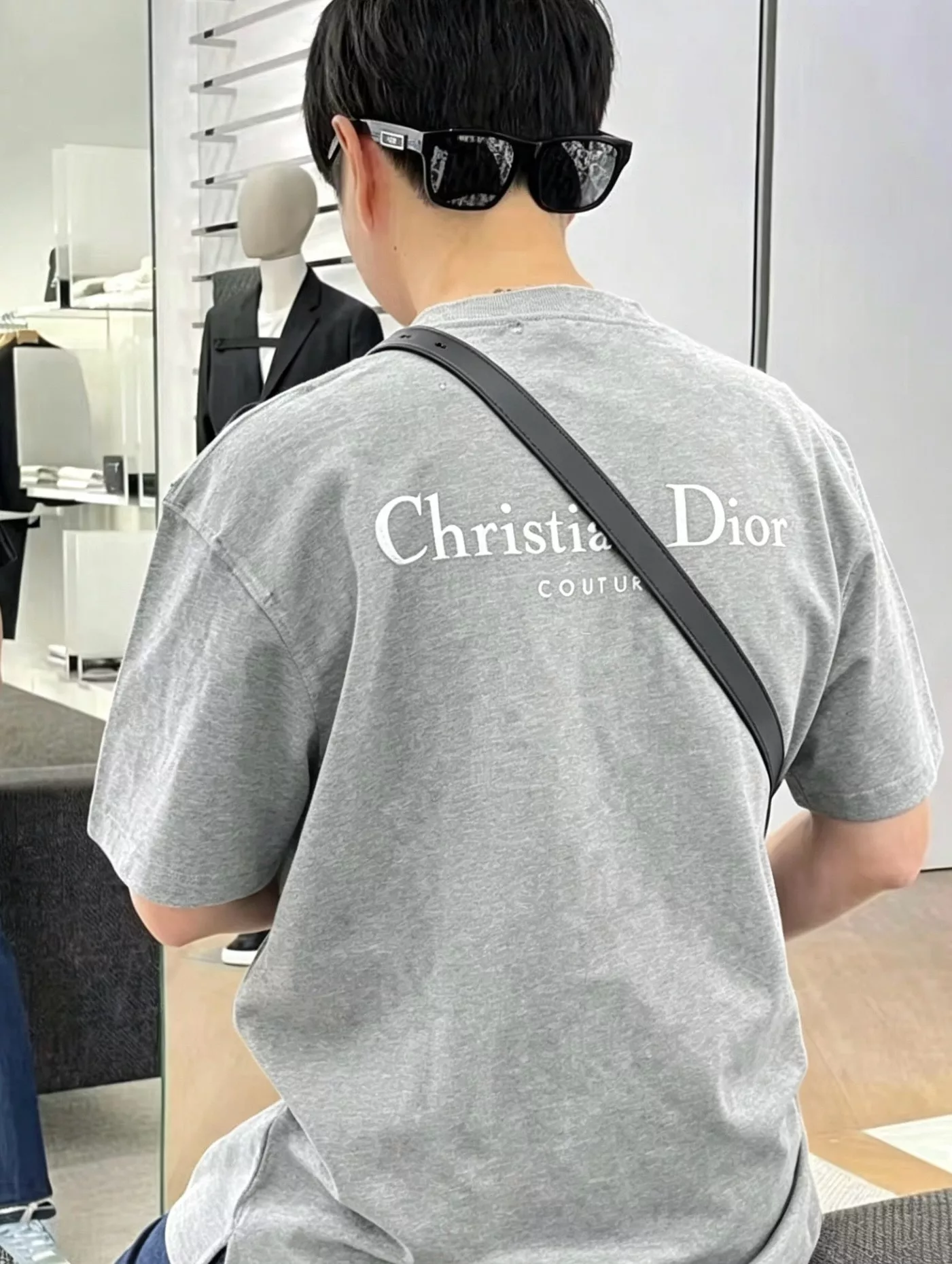 디올 빈티지 디스트로이드 로고 코튼 탑 상세 이미지 18