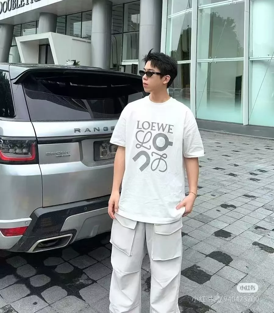 로에베 온 협업 로고 자수 반팔 상의 상세 이미지 11