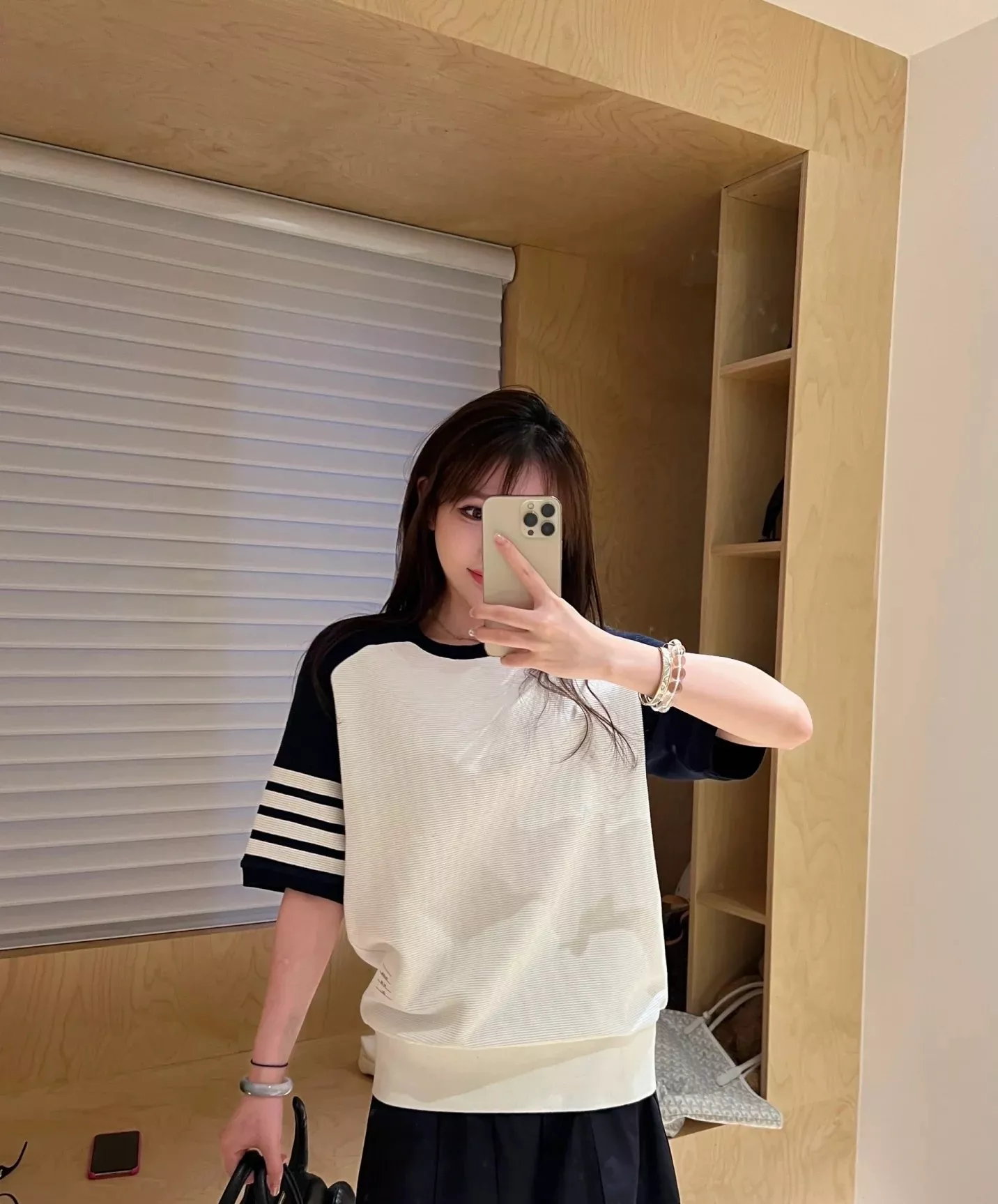 톰브라운 사선 밴딩 코튼 쇼츠 상세 이미지 12