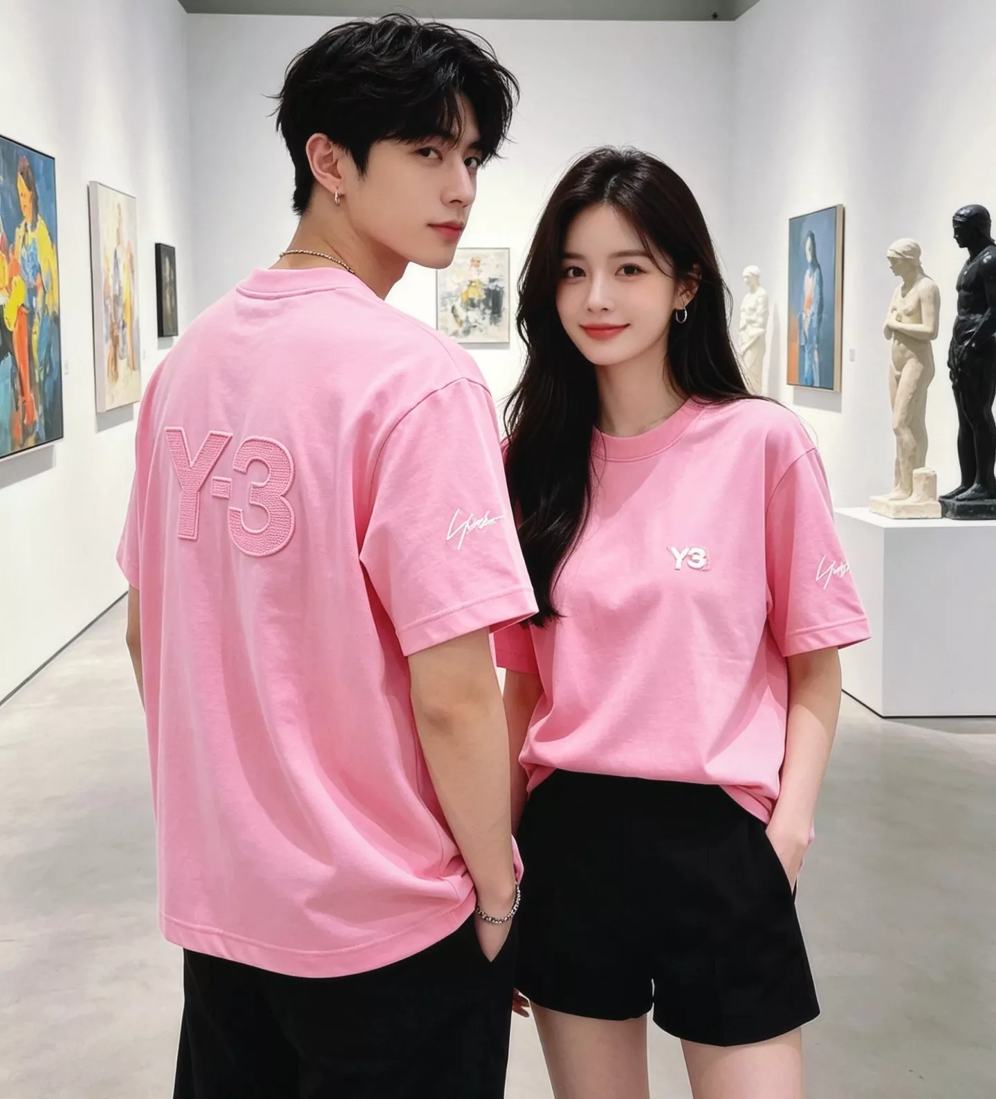 와이쓰리 로고 자수 코튼 반팔 상의 상세 이미지 19