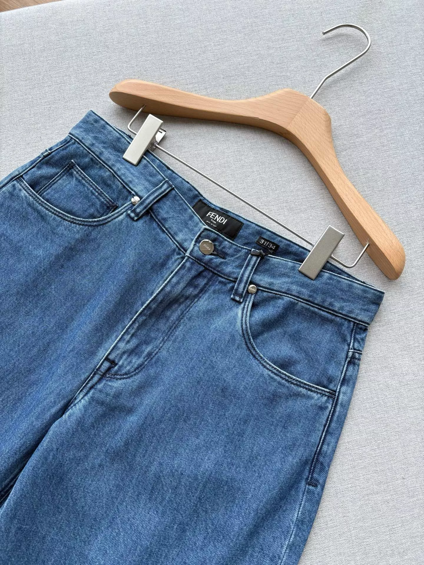 펜디 빈티지 워시드 데님 하프 팬츠 상세 이미지 12