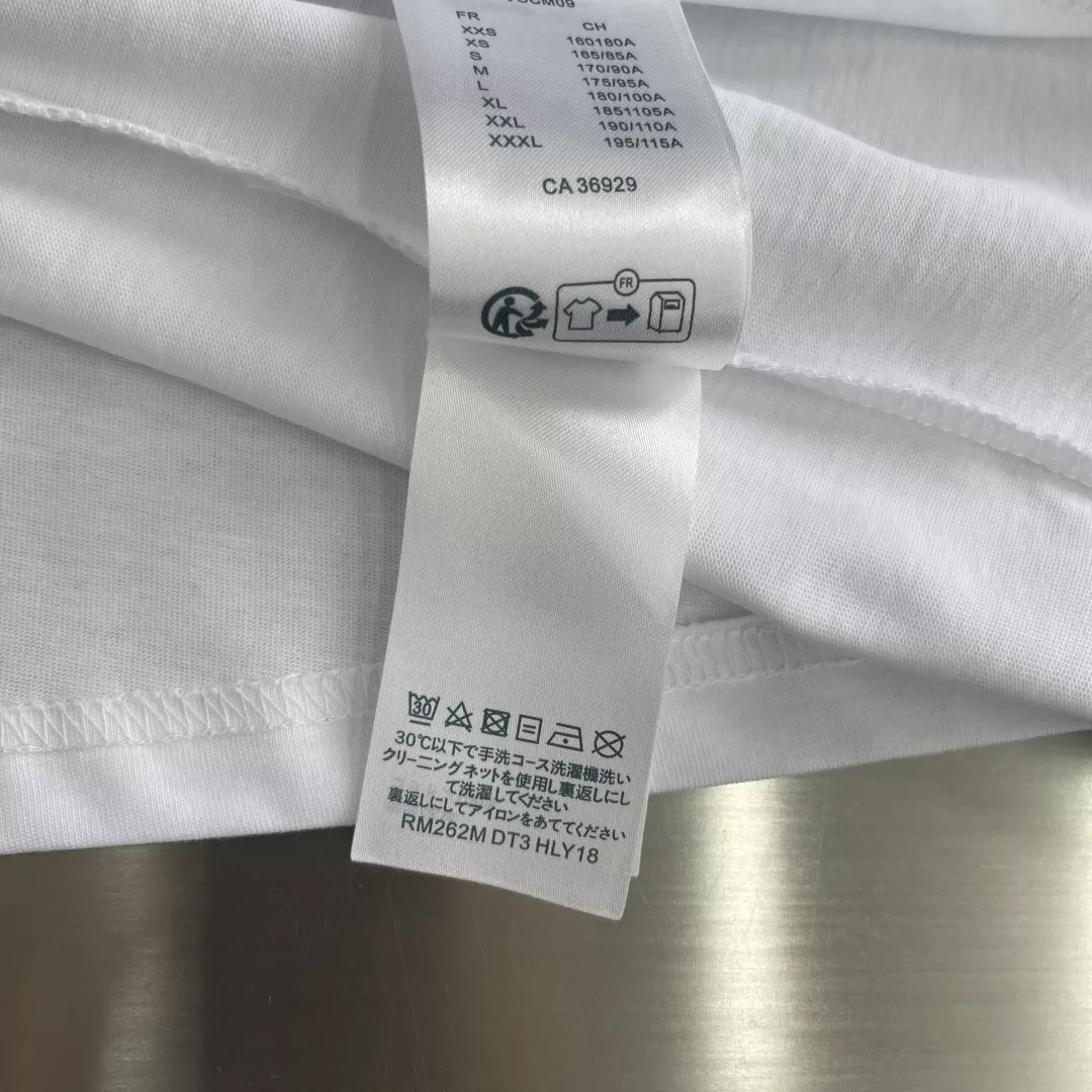 루이비통 복합 염색 가죽 패치 코튼 반팔 상의 상세 이미지 6