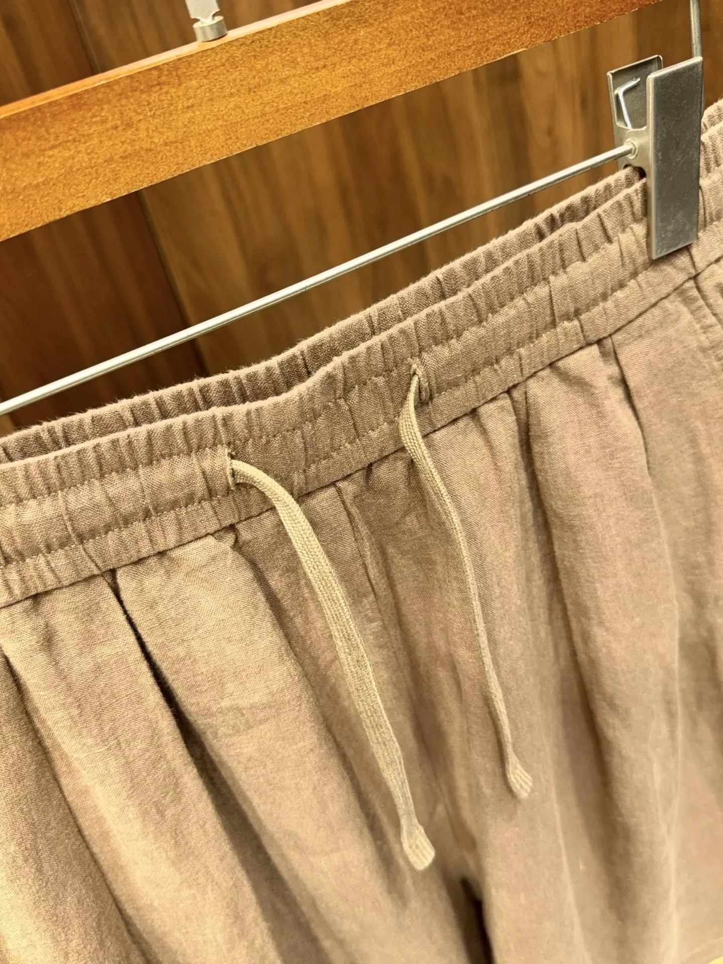 로로피아나 워싱 린넨 밴딩 반바지 상세 이미지 14