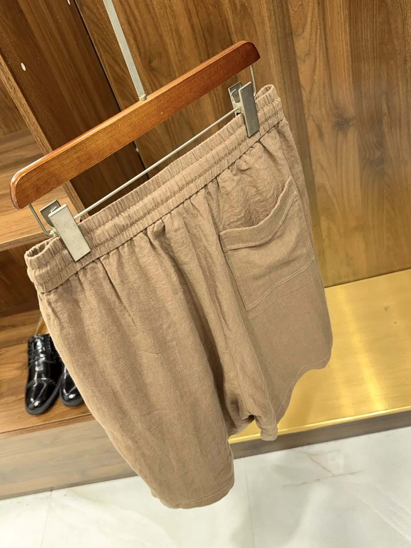 로로피아나 워싱 린넨 밴딩 반바지 상세 이미지 18
