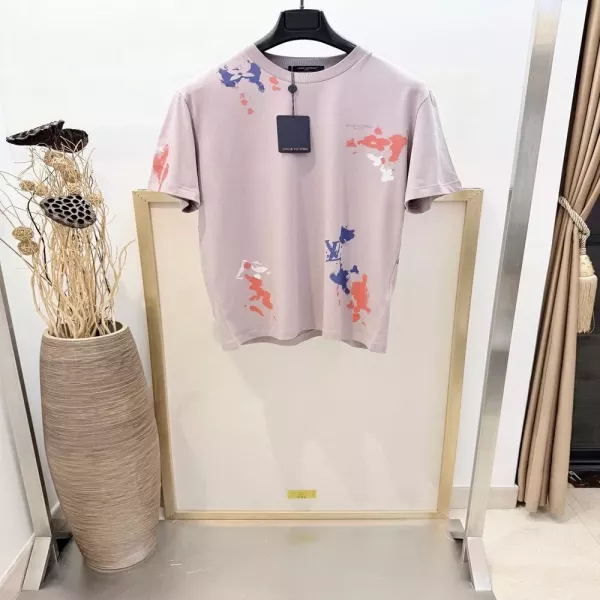 루이비통 아티 그래픽 워싱 코튼 티셔츠
