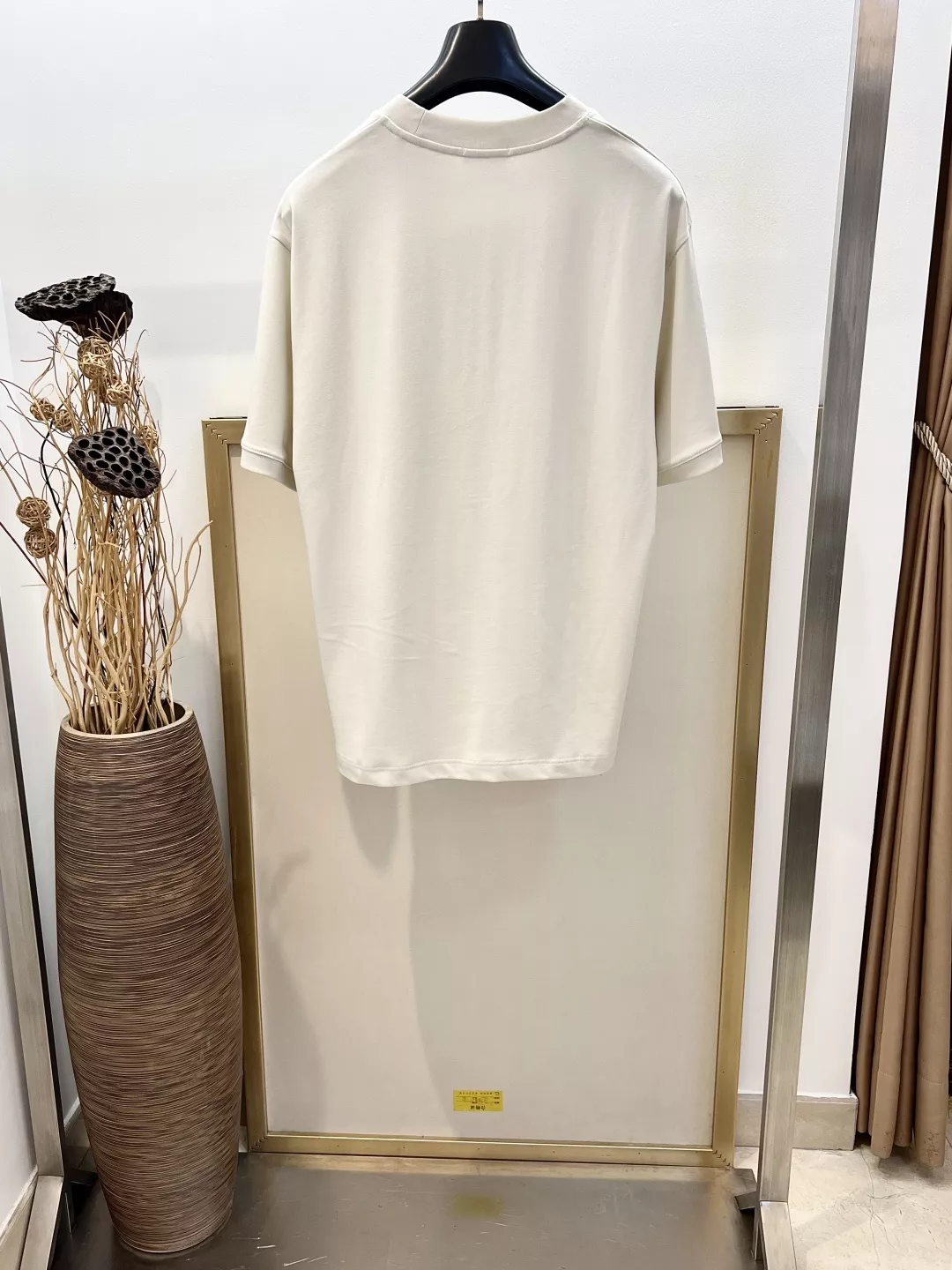 프라다 로고 라벨 포인트 코튼 티셔츠 상세 이미지 7