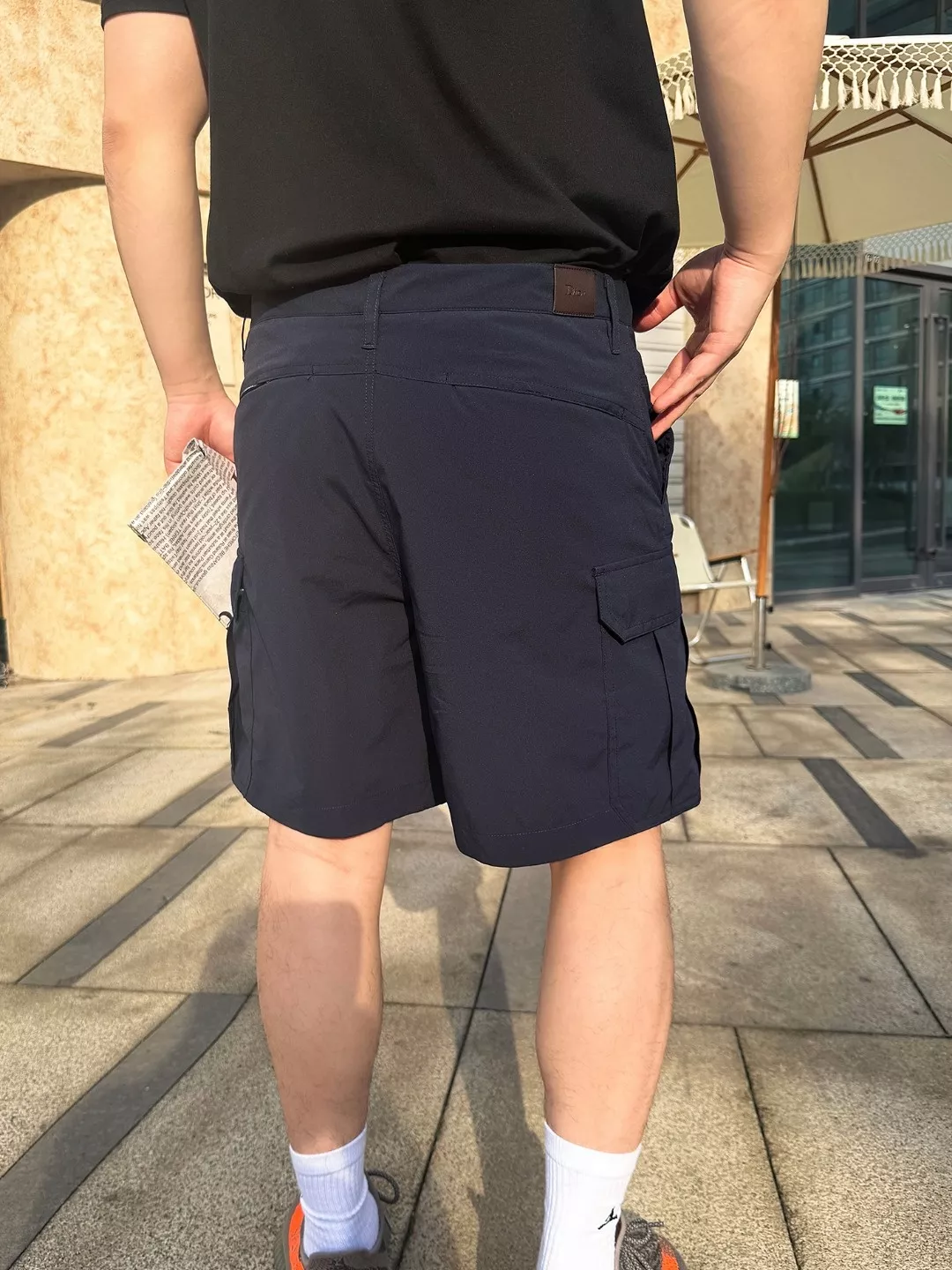 디올 레터 자수 포인트 카고 쇼츠 상세 이미지 18