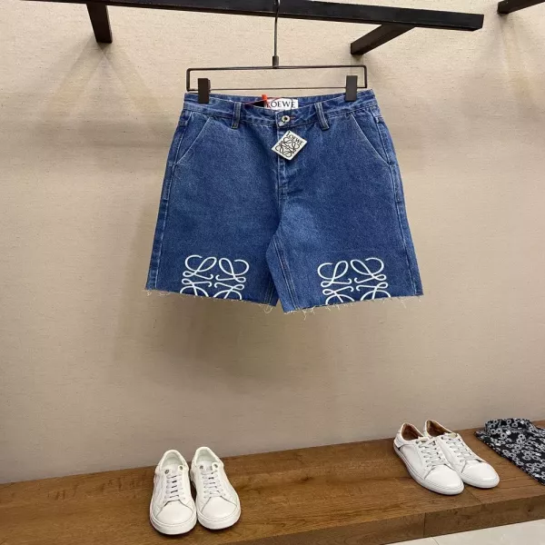로에베 아나그램 포인트 데님 쇼츠