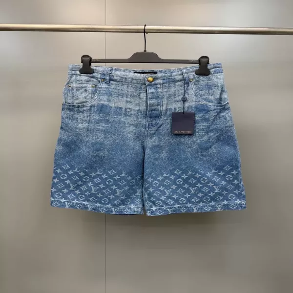 루이비통 모노그램 워싱 데님 반바지