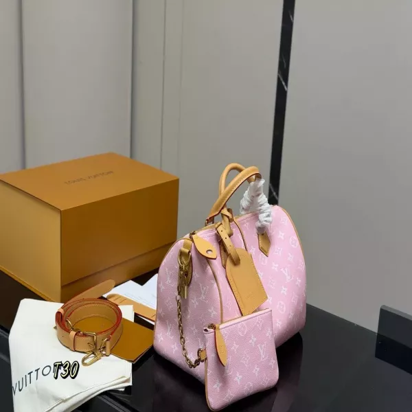 루이비통 스피디 30 핑크 모노그램 백