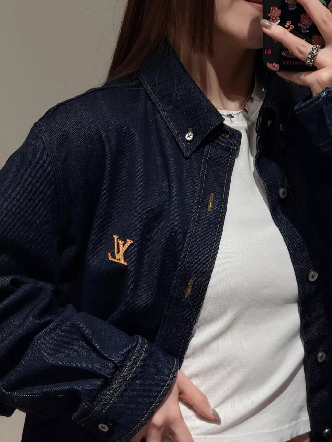 루이비통 워싱 데님 카라 셔츠와 쇼츠 구성 상세 이미지 29