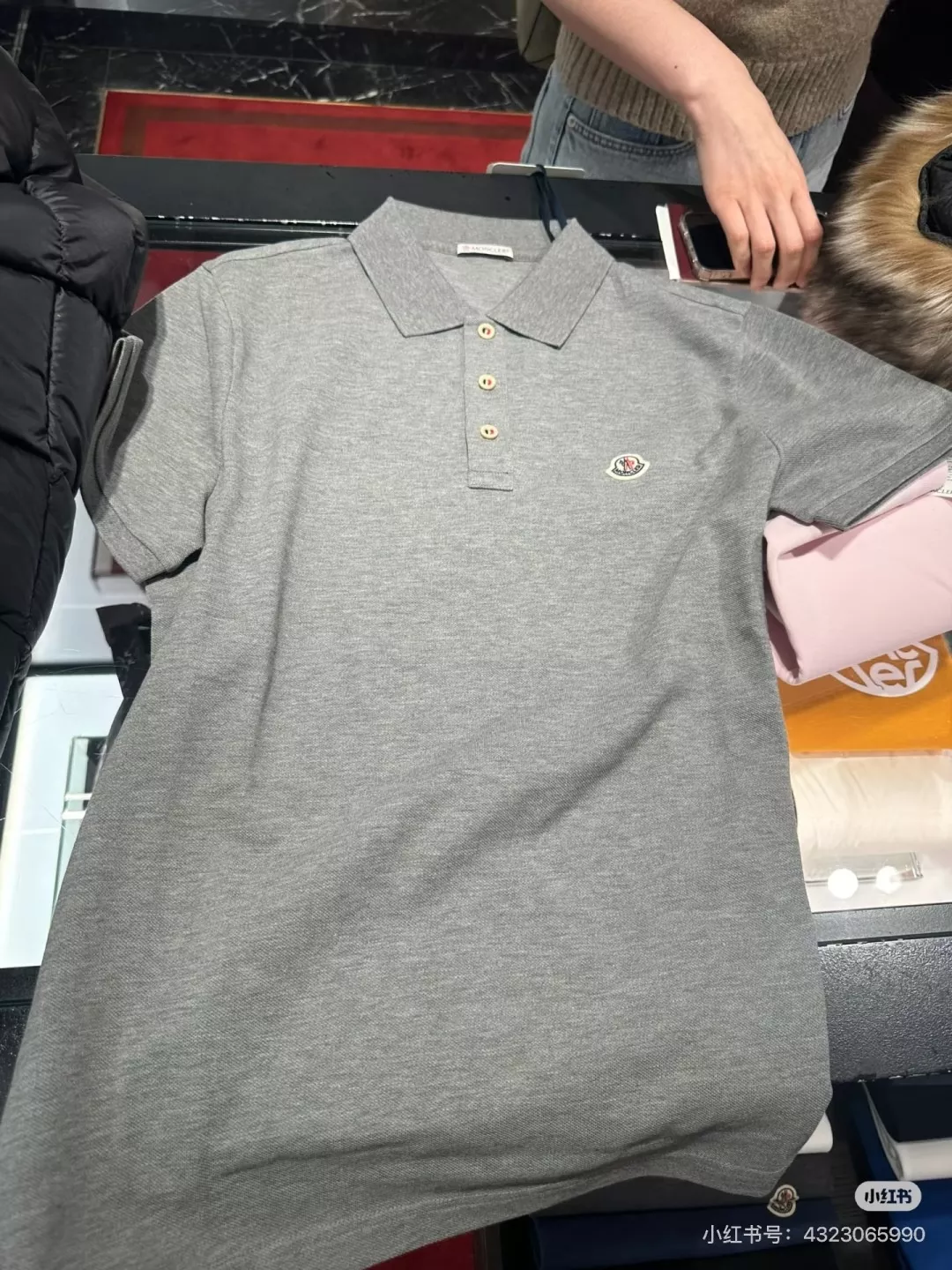 몽클레어 로고 패치 피케 폴로 상의 상세 이미지 19