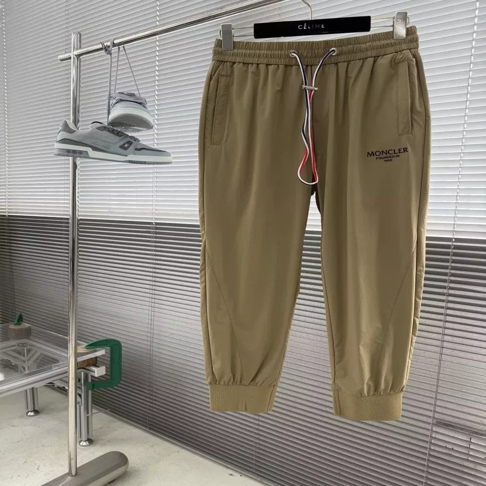 몽클레어 로고 포인트 밴딩 조거 팬츠