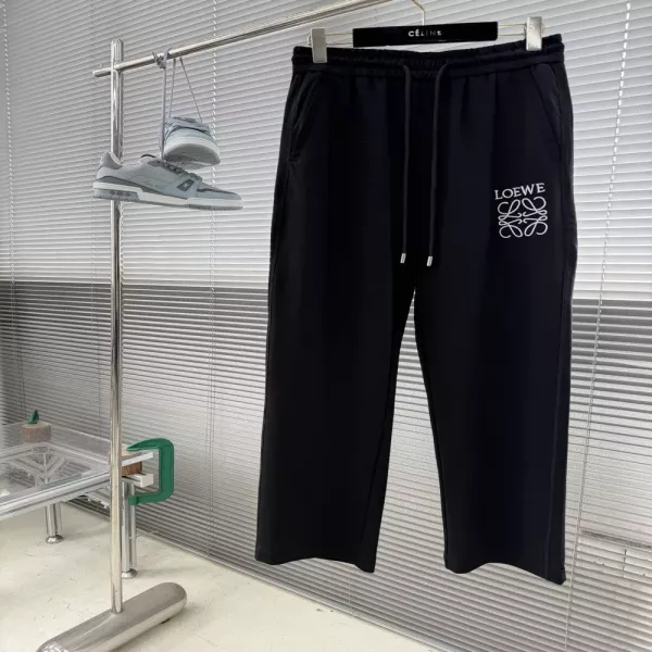 로에베 로고 포인트 모달 혼방 밴딩 팬츠