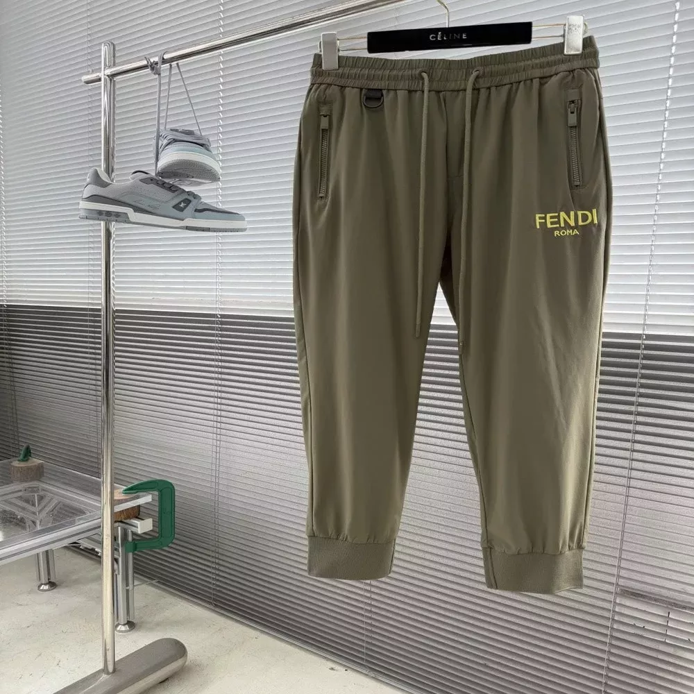 펜디 로고 포인트 밴딩 조거 팬츠