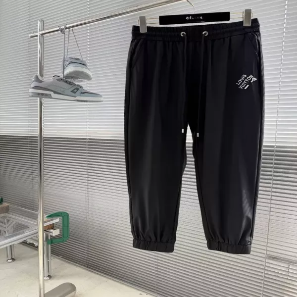 루이비통 로고 포인트 밴딩 조거 팬츠