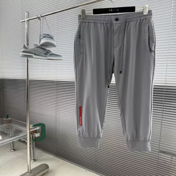 프라다 사방 스판 밴딩 조거 팬츠