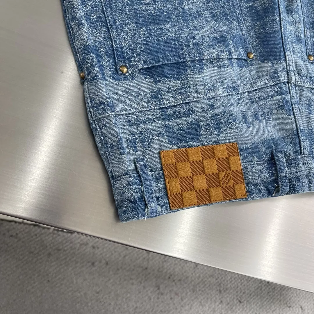 루이비통 모노그램 워시드 데님 하프 팬츠 상세 이미지 9