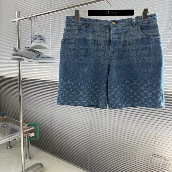 루이비통 모노그램 워시드 데님 하프 팬츠