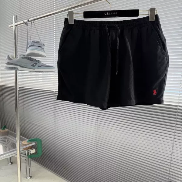 랄프로렌 자수 포인트 린넨 반바지