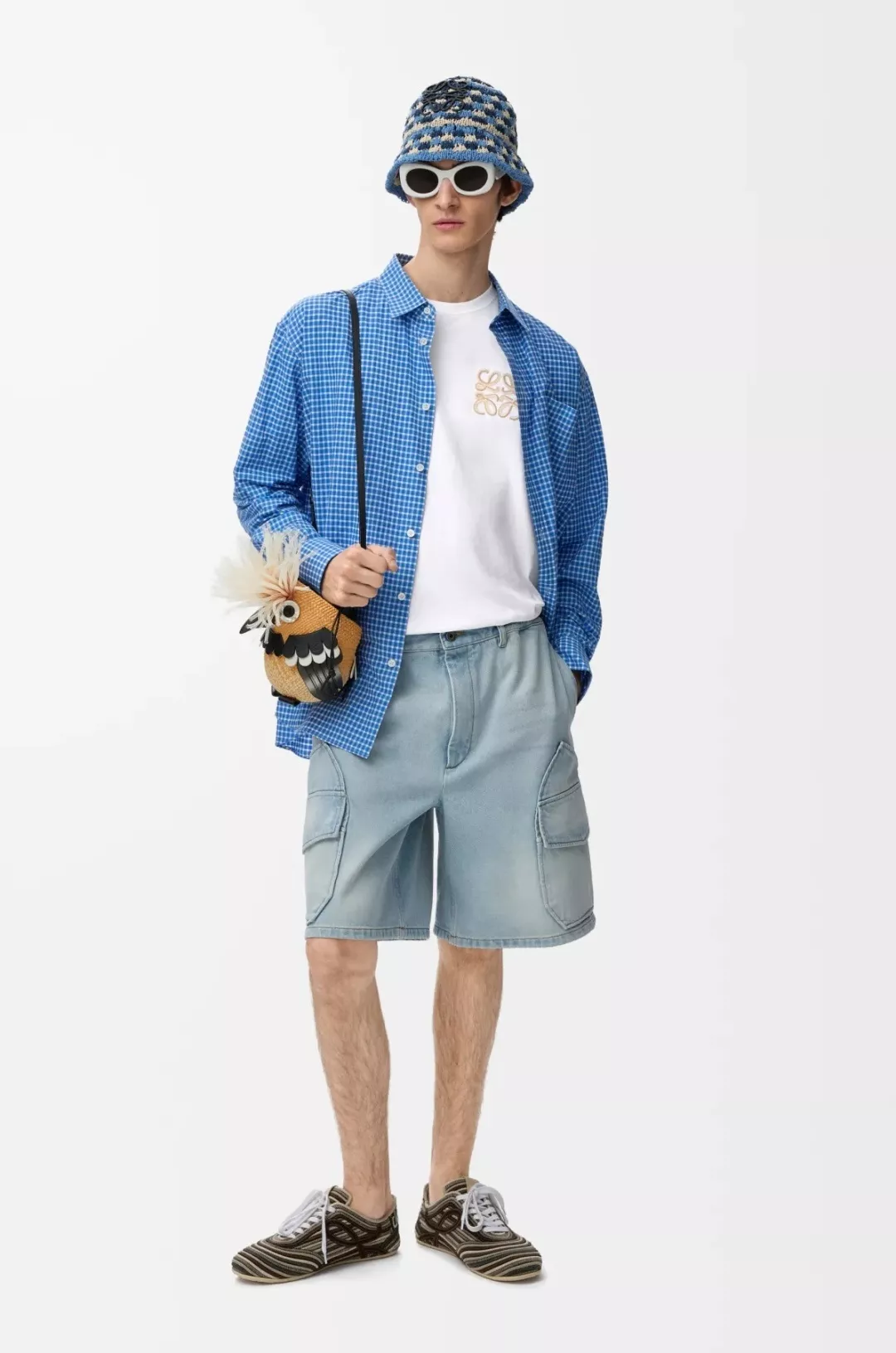 로에베 아나그램 자수 코튼 크루넥 티 상세 이미지 31