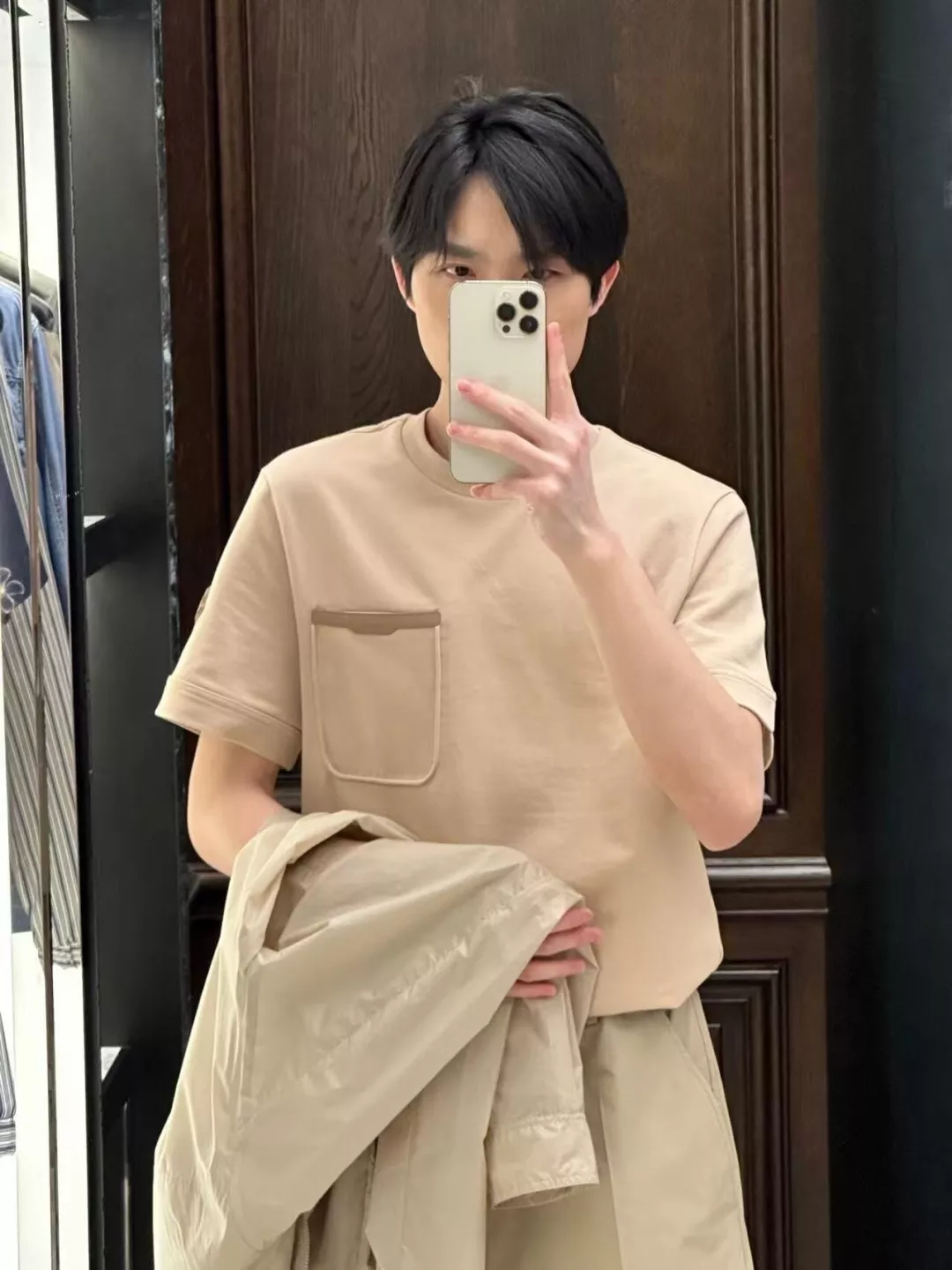 에르메스 오가닉 코튼 포켓 반팔 티 상세 이미지 26
