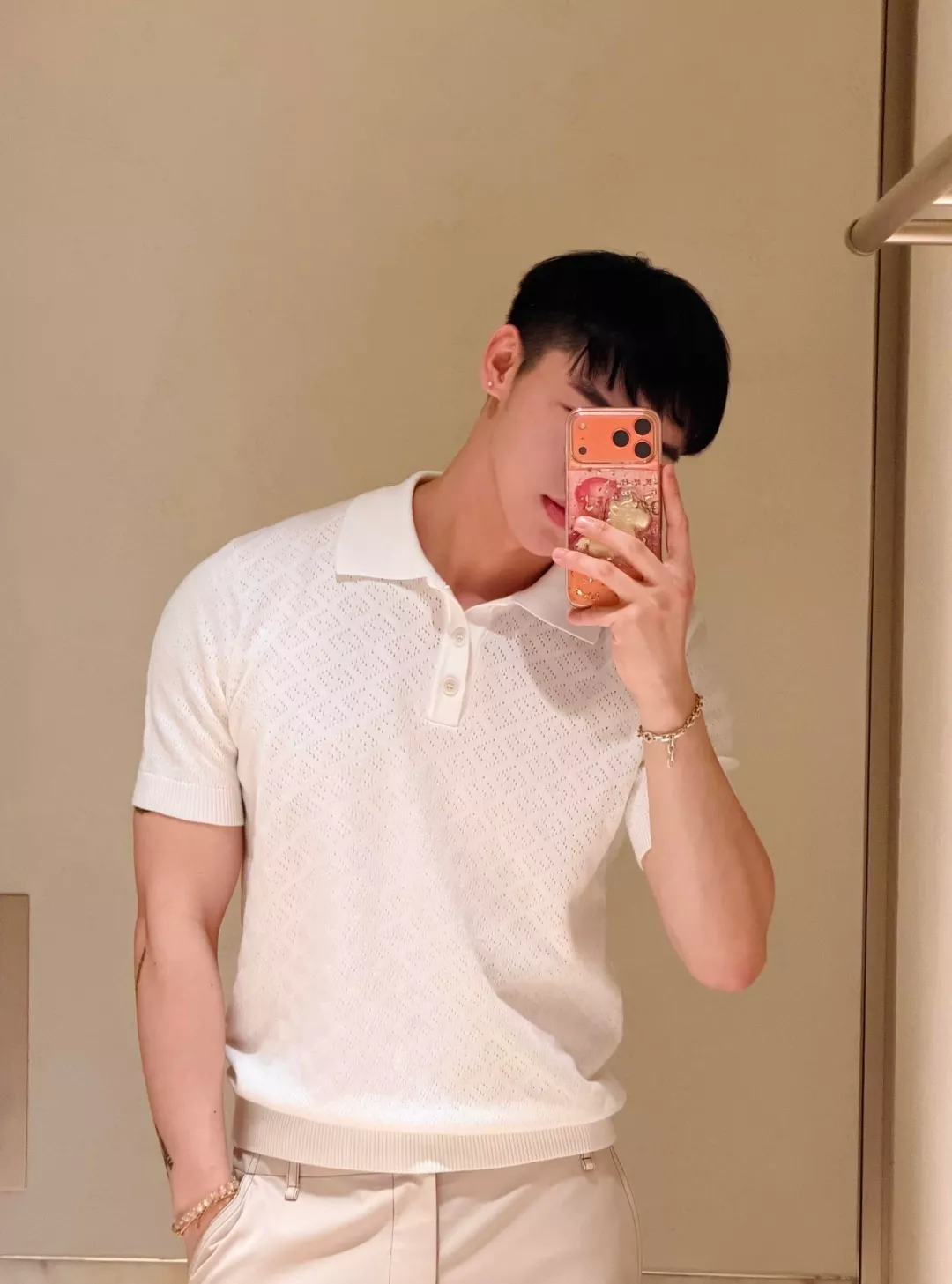 펜디 FF 자카드 반소매 폴로 니트 상세 이미지 19