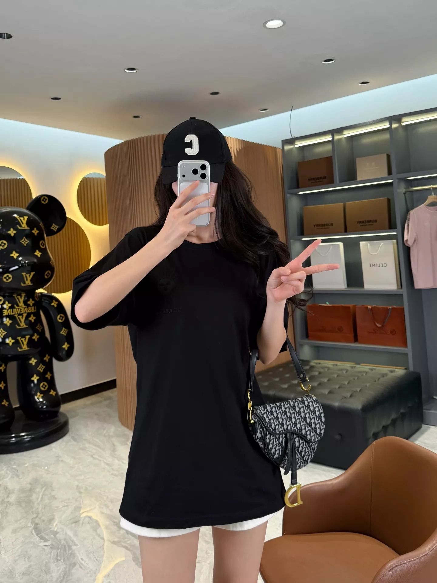 버버리 선다이얼 자수 포인트 코튼 반팔 탑 상세 이미지 77