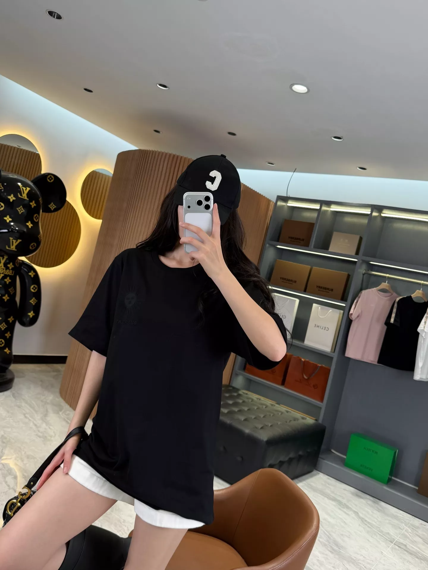 버버리 선다이얼 자수 포인트 코튼 반팔 탑 상세 이미지 81