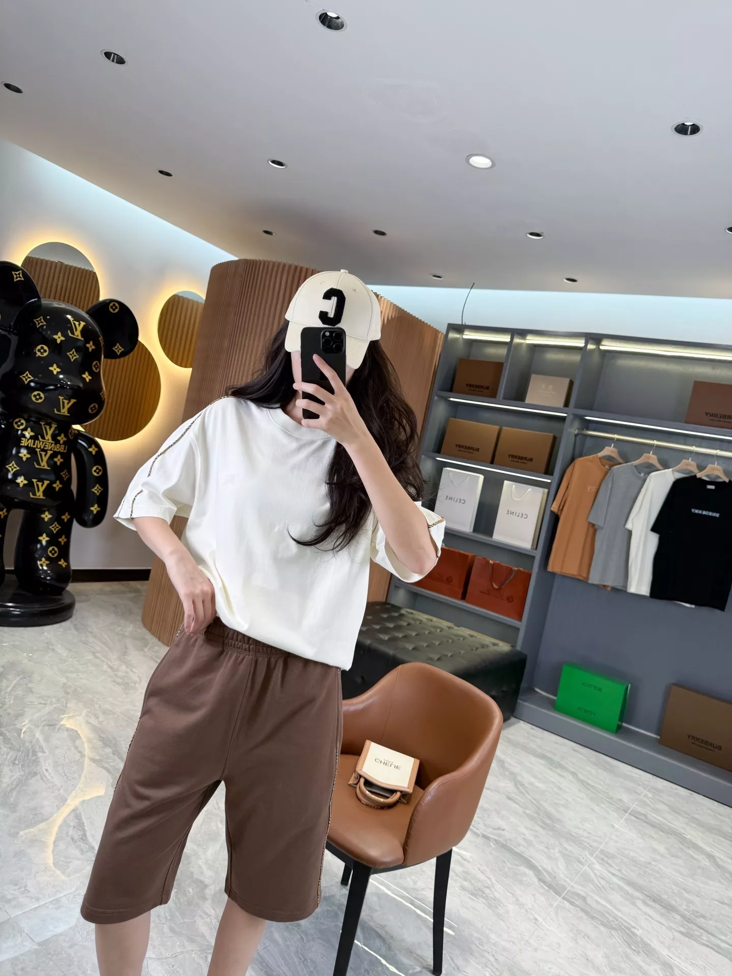 버버리 체크 배색 롤업 코튼 쇼츠 상세 이미지 45