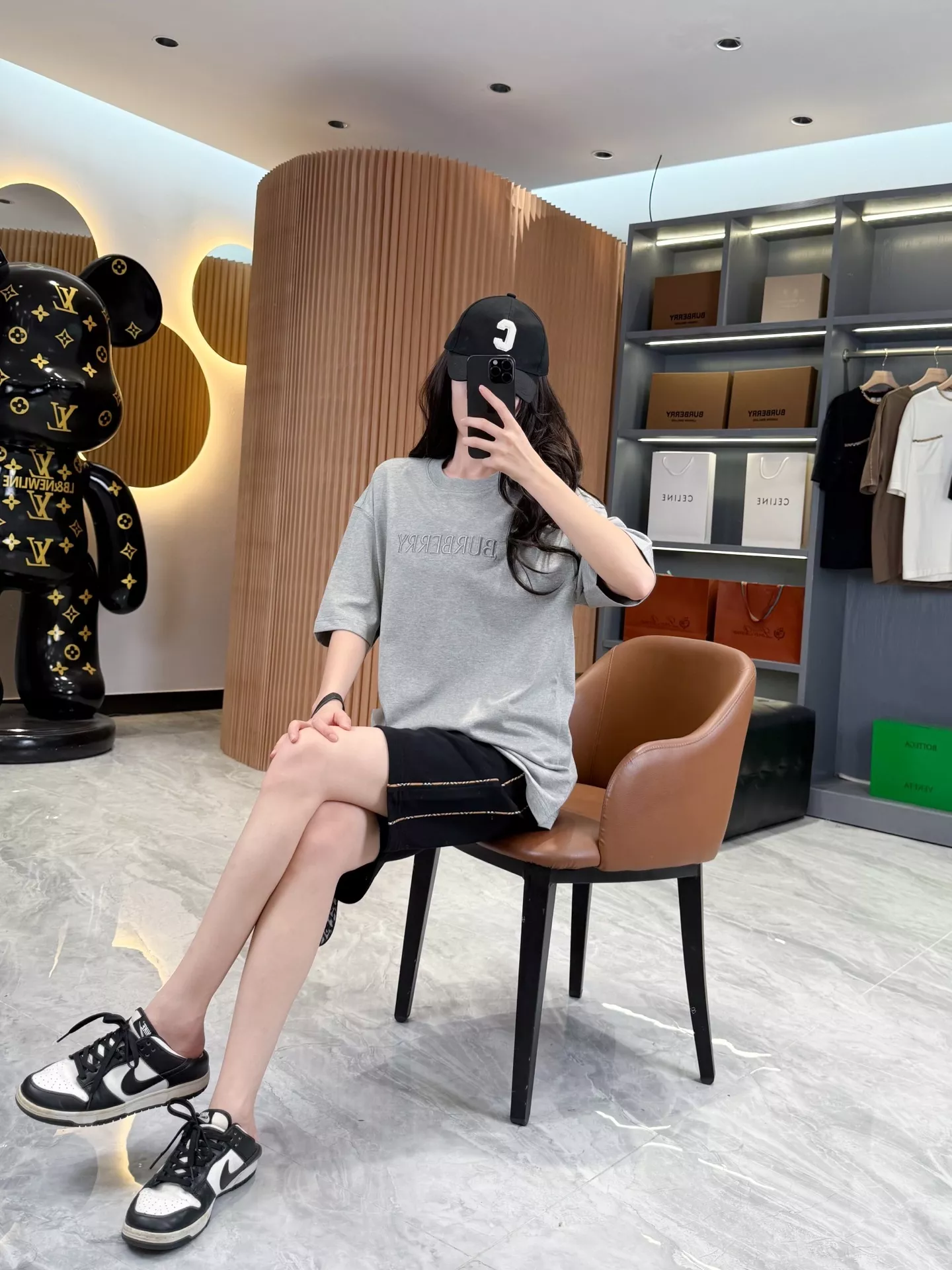 버버리 체크 배색 롤업 코튼 쇼츠 상세 이미지 37